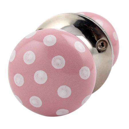 Pink Dot Mortice Handle 2.25